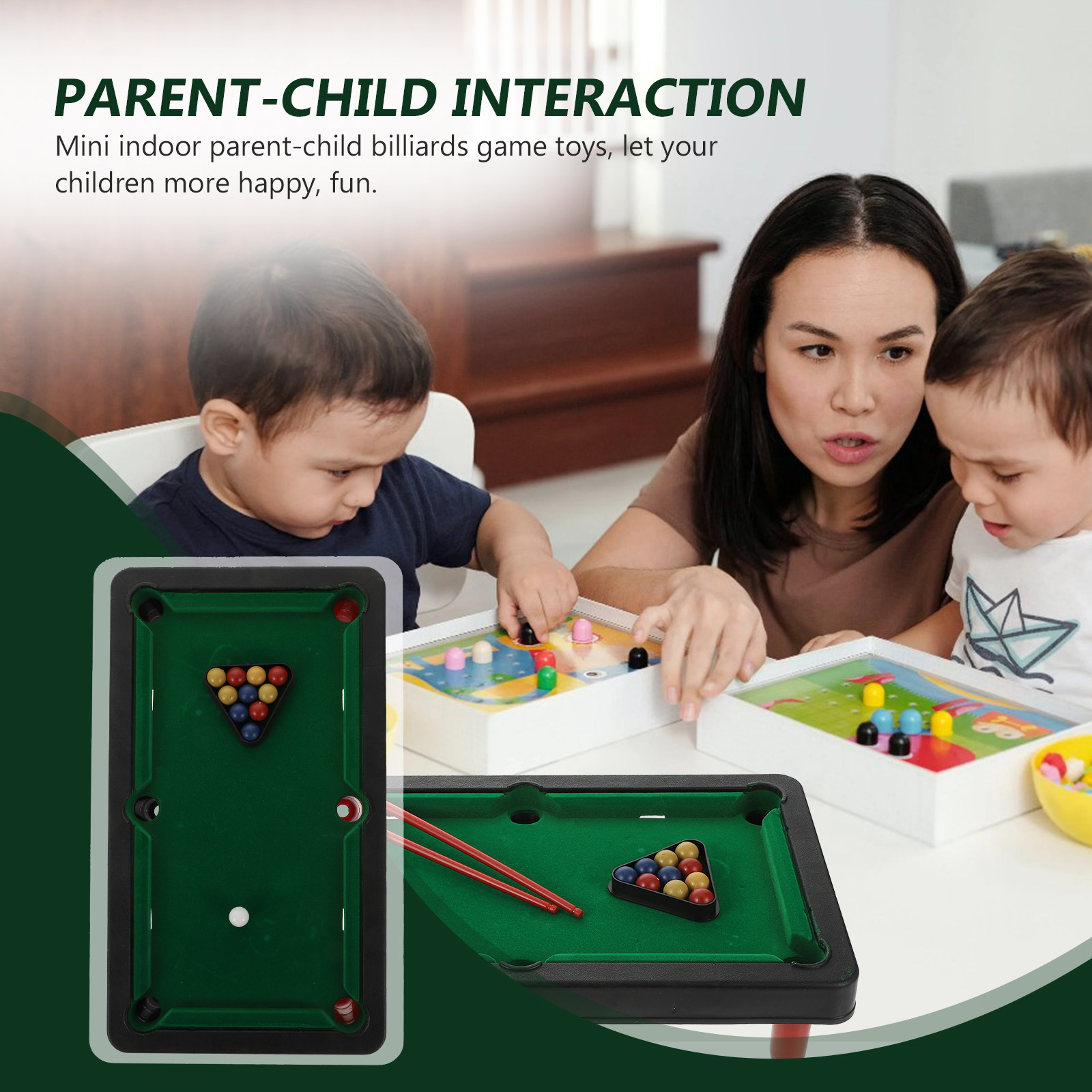 Home Improvement Usa - 1Set Desktop Billiard Parent- Bonding Game