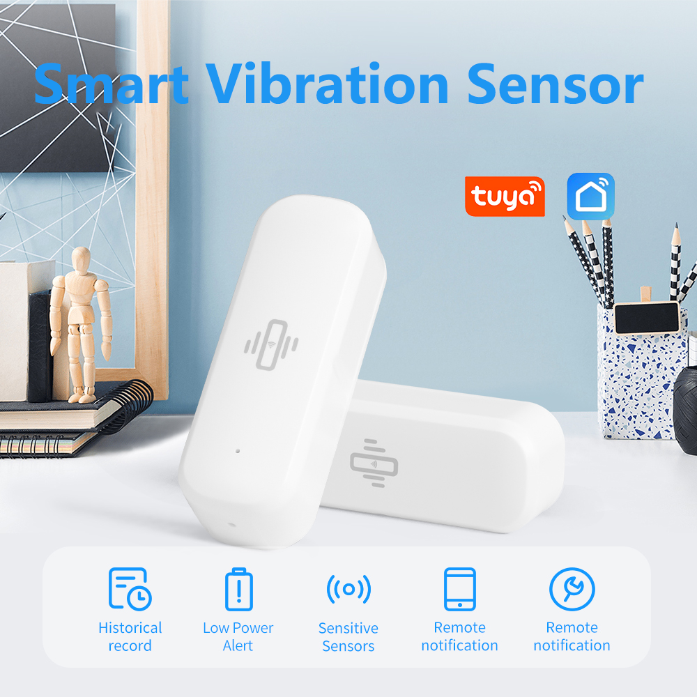 Home Improvement And Hardware - Tuya Smart WiFi Vibration Sensor Real-time