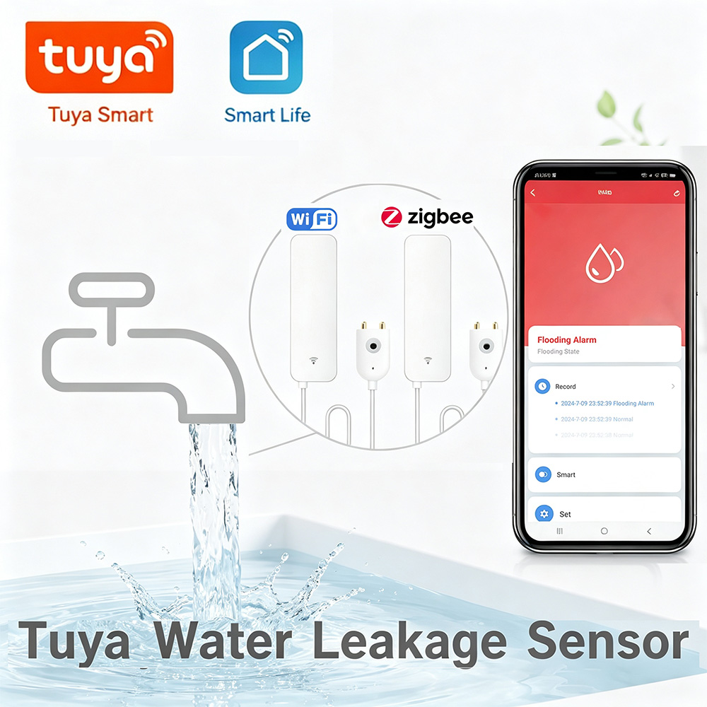 Home Improvement And Hardware - ZigBee WiFi Water Leak Sensor Flood