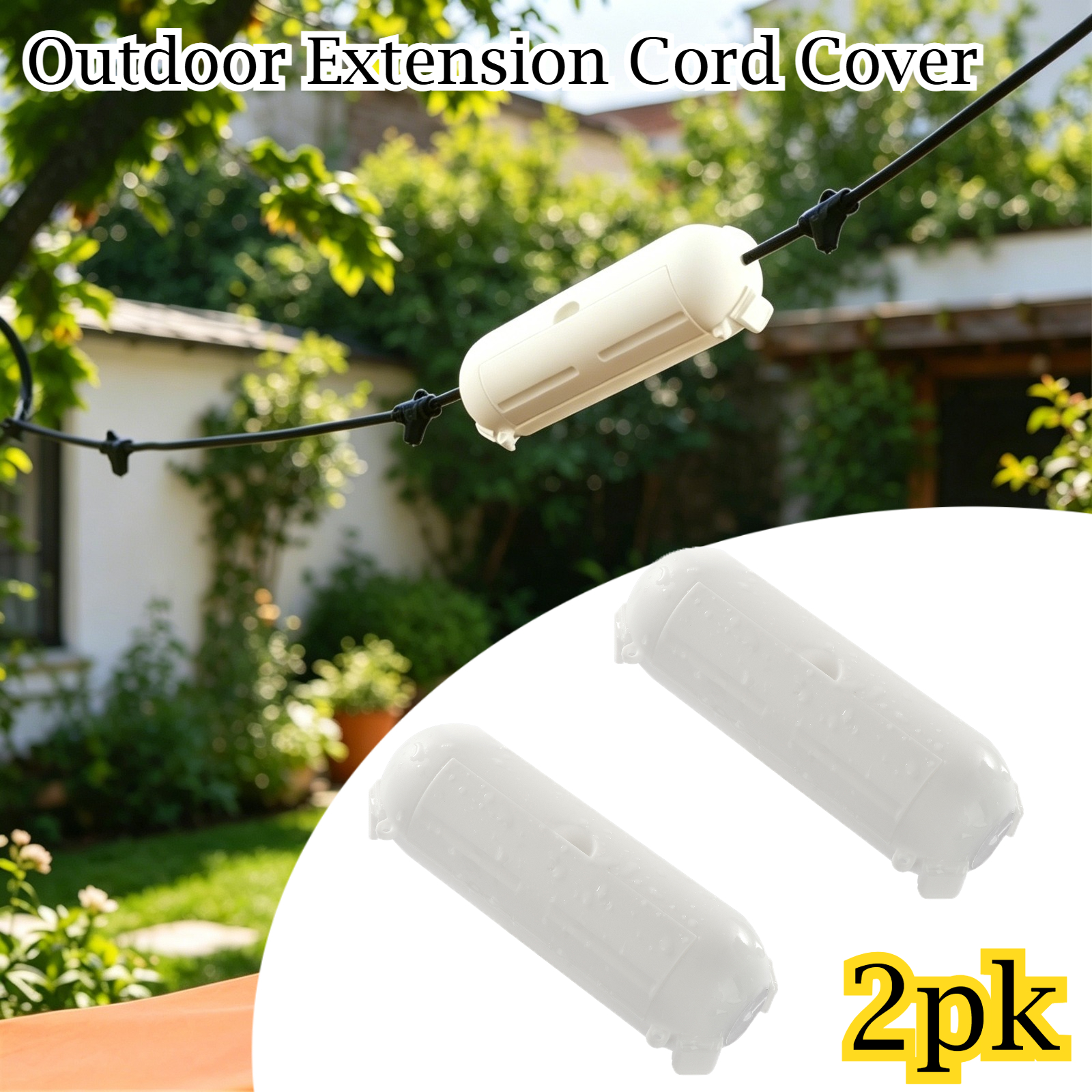Electrical Outlet Cover - 2 Pack Waterproof Outdoor Connection Box