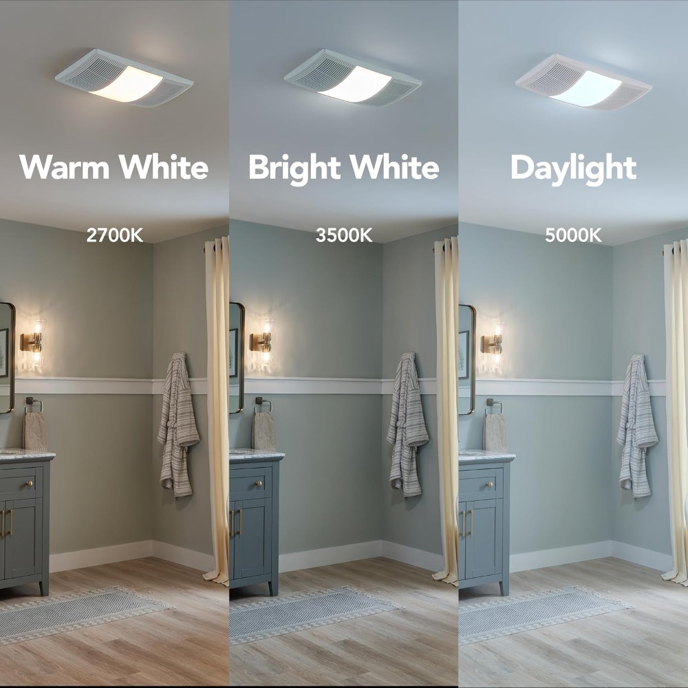 Ceiling Fan Mount - Bathroom Exhaust Fan with Heater and