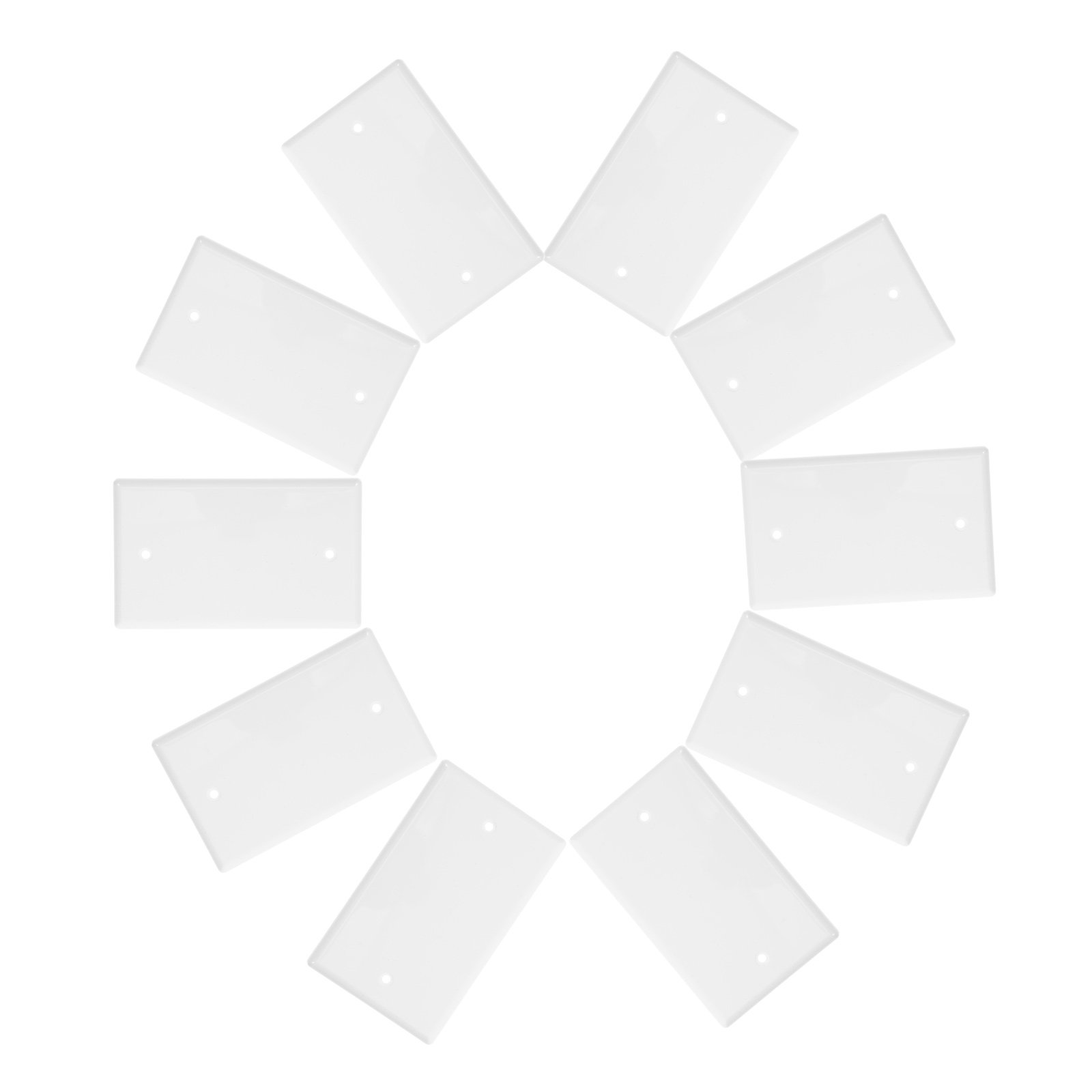 10Pcs White Blank Wall Plates  – Electrical Outlet Cover recenzja i cena