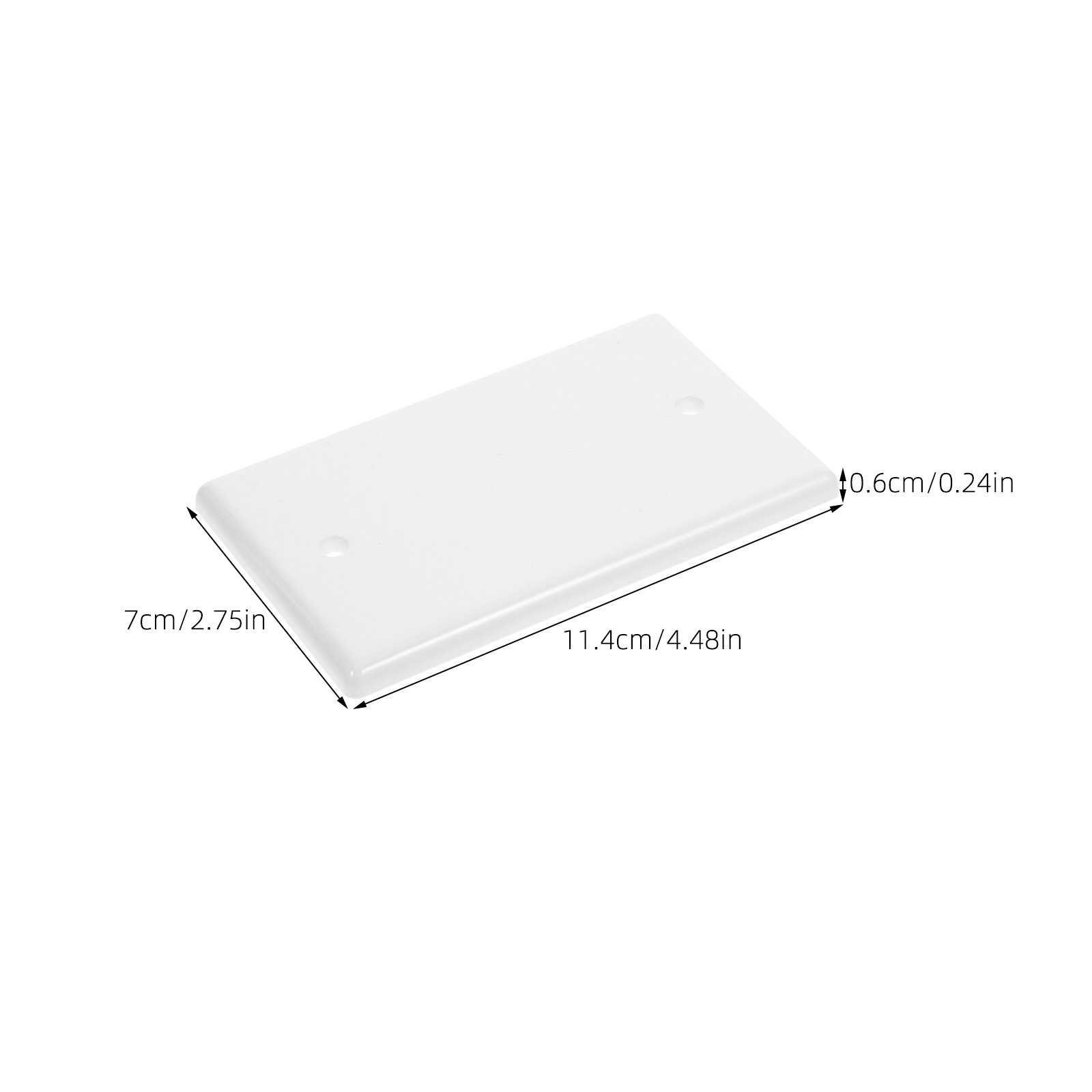 10Pcs White Blank Wall Plates  – Electrical Outlet Cover recenzja i cena