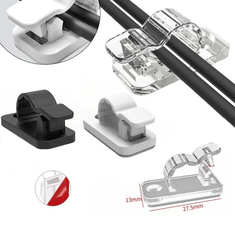 10/50Pcs Self Adhesive Cable C – Cable Staple Clip recenzja i cena