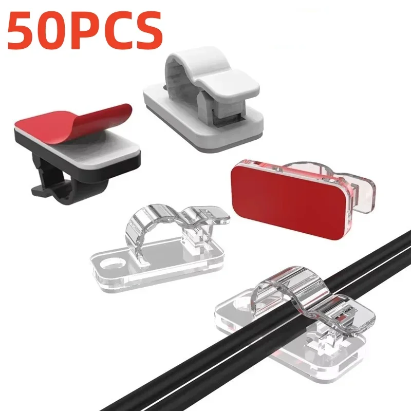 10/50Pcs Self Adhesive Cable C – Cable Staple Clip recenzja i cena