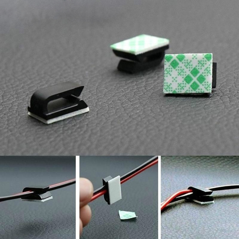 20pcs Self-adhesive Car Fixed  – Cable Staple Clip recenzja i cena