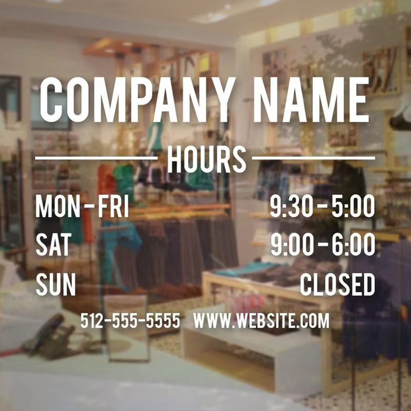 Customized Store Hours Sign Wi – Vinyl Floor Plank recenzja i cena