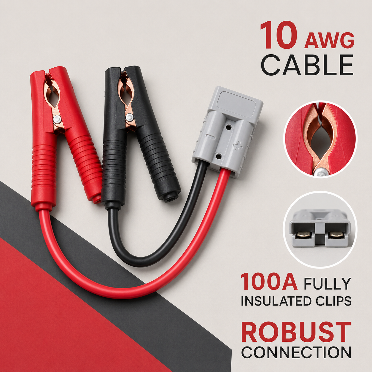 10AWG Anderson Plug to 100A Ba – Cable Staple Clip recenzja i cena
