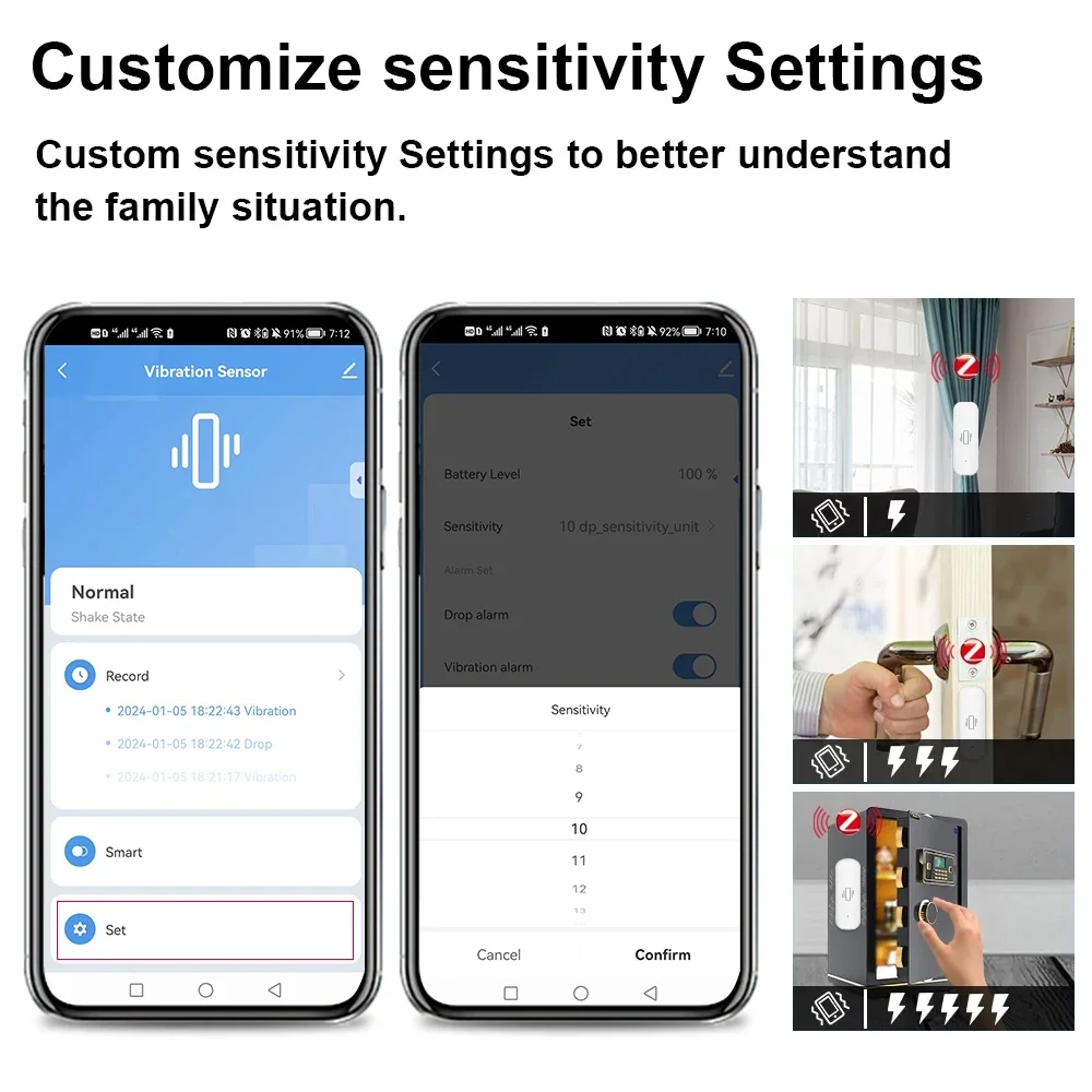Smart ZigBee Vibration Sensor  – Home Improvement And Hardware recenzja i cena