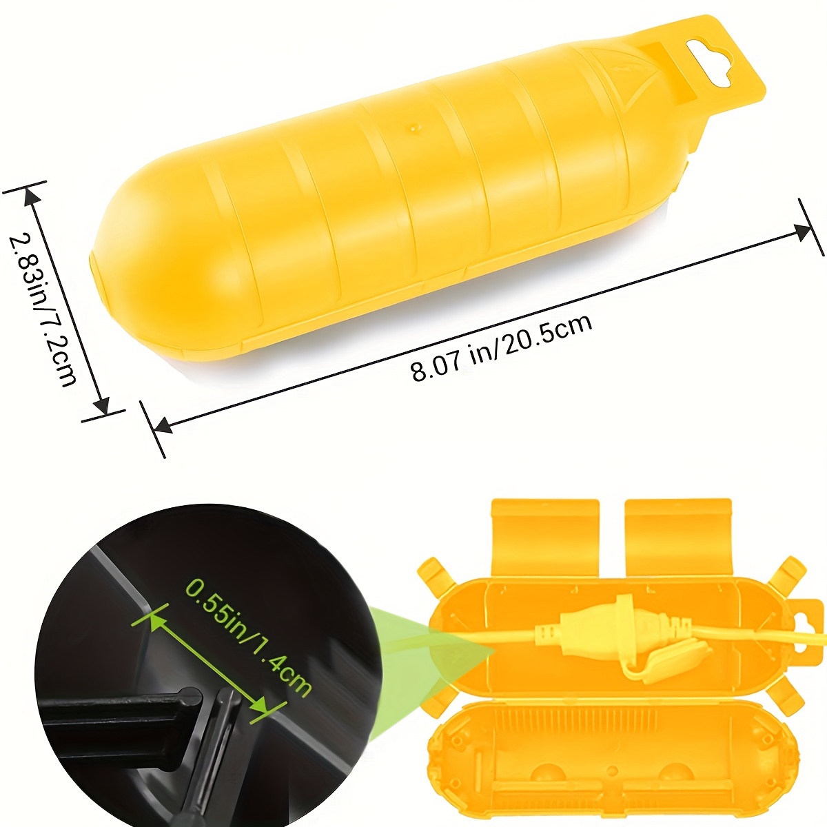 Extension Yellow Cord Safety C – Electrical Outlet Cover recenzja i cena