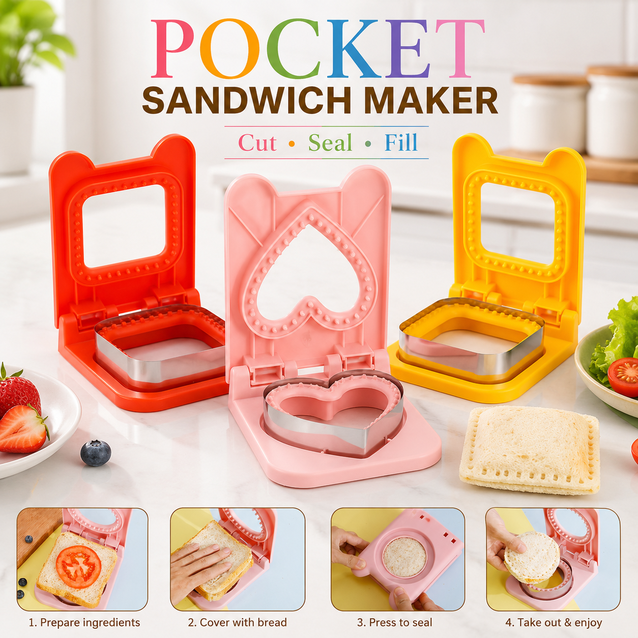 Pocket Sandwich Maker Stainles – Home Improvement Diy recenzja i cena