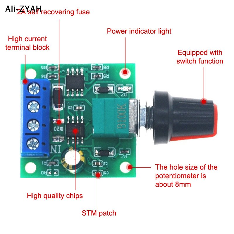 【MA8】1Pcs Adjustable Speed DC  – Home Improvement Usa recenzja i cena