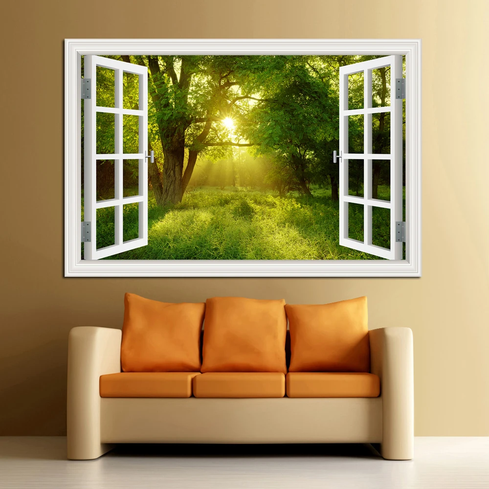 Forest 3D Window Landscape Wal – Vinyl Floor Plank recenzja i cena