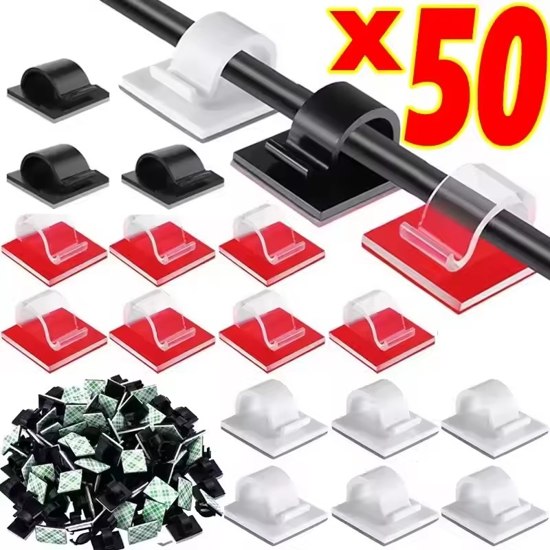 50pcs Self Adhesive Outdoor Ca – Cable Staple Clip recenzja i cena