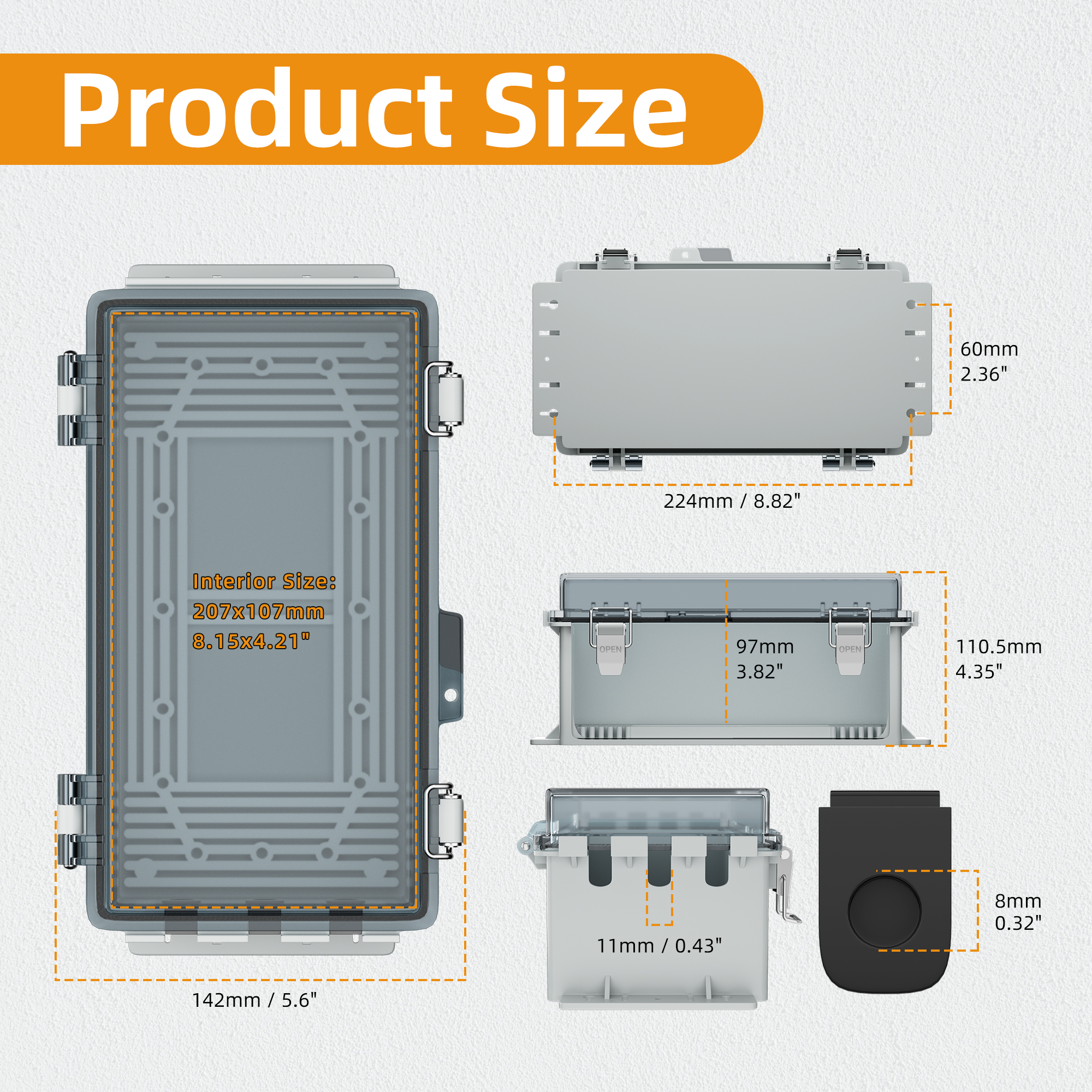 DaierTek 9x5x4.3“ Outdoor Exte – Electrical Outlet Cover recenzja i cena