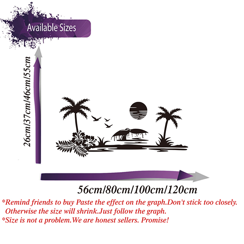 Large Beach Landscape Palm Tre – Vinyl Floor Plank recenzja i cena