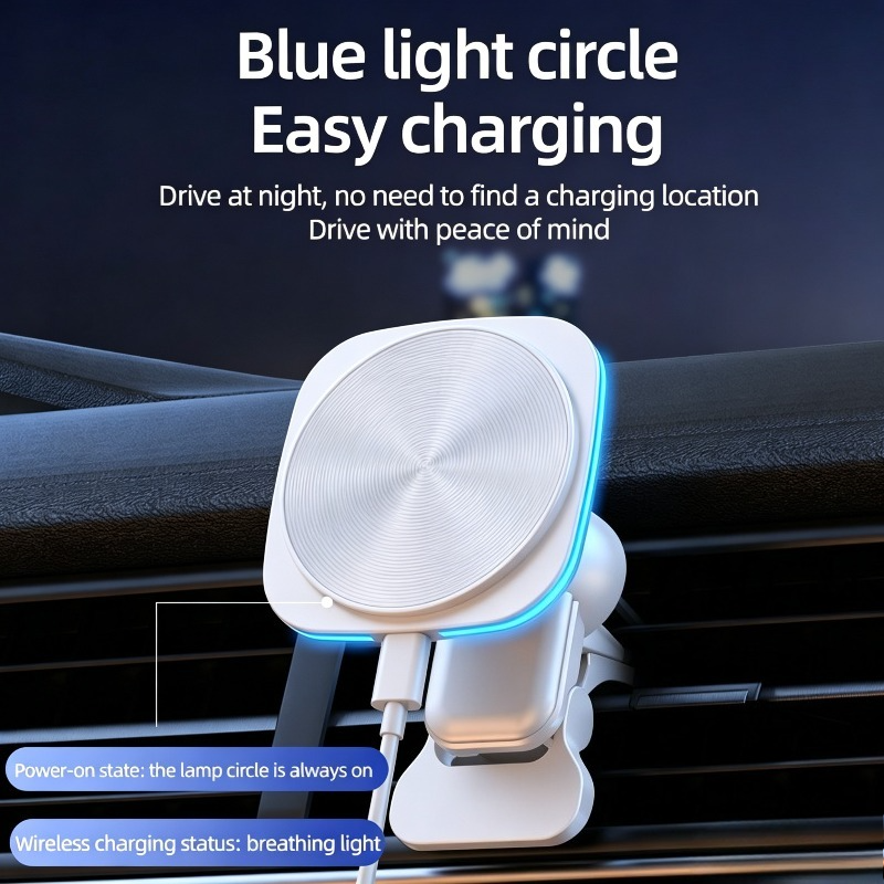 15W Magnetic Car Wireless Char – Cable Staple Clip recenzja i cena