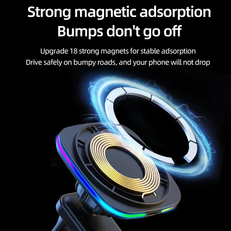 15W Magnetic Car Wireless Char – Cable Staple Clip recenzja i cena