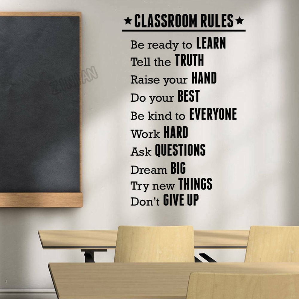Classroom Rules Wall Sticker F – Vinyl Floor Plank recenzja i cena