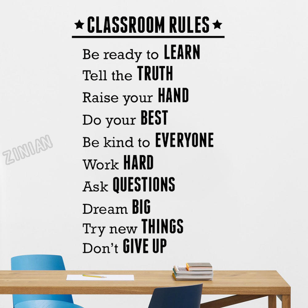 Classroom Rules Wall Sticker F – Vinyl Floor Plank recenzja i cena