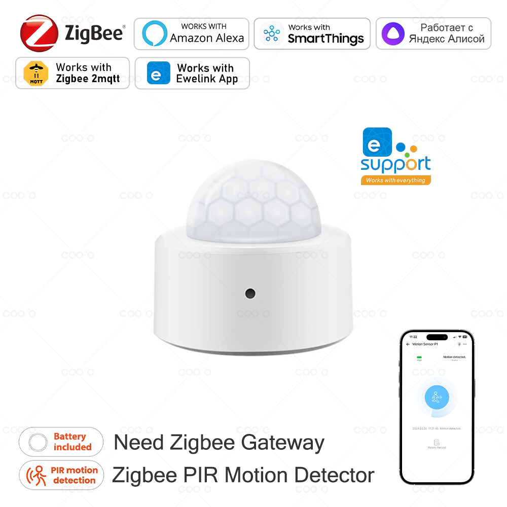 Zigbee Mini PIR Motion Sensor  – Home Improvement And Hardware recenzja i cena