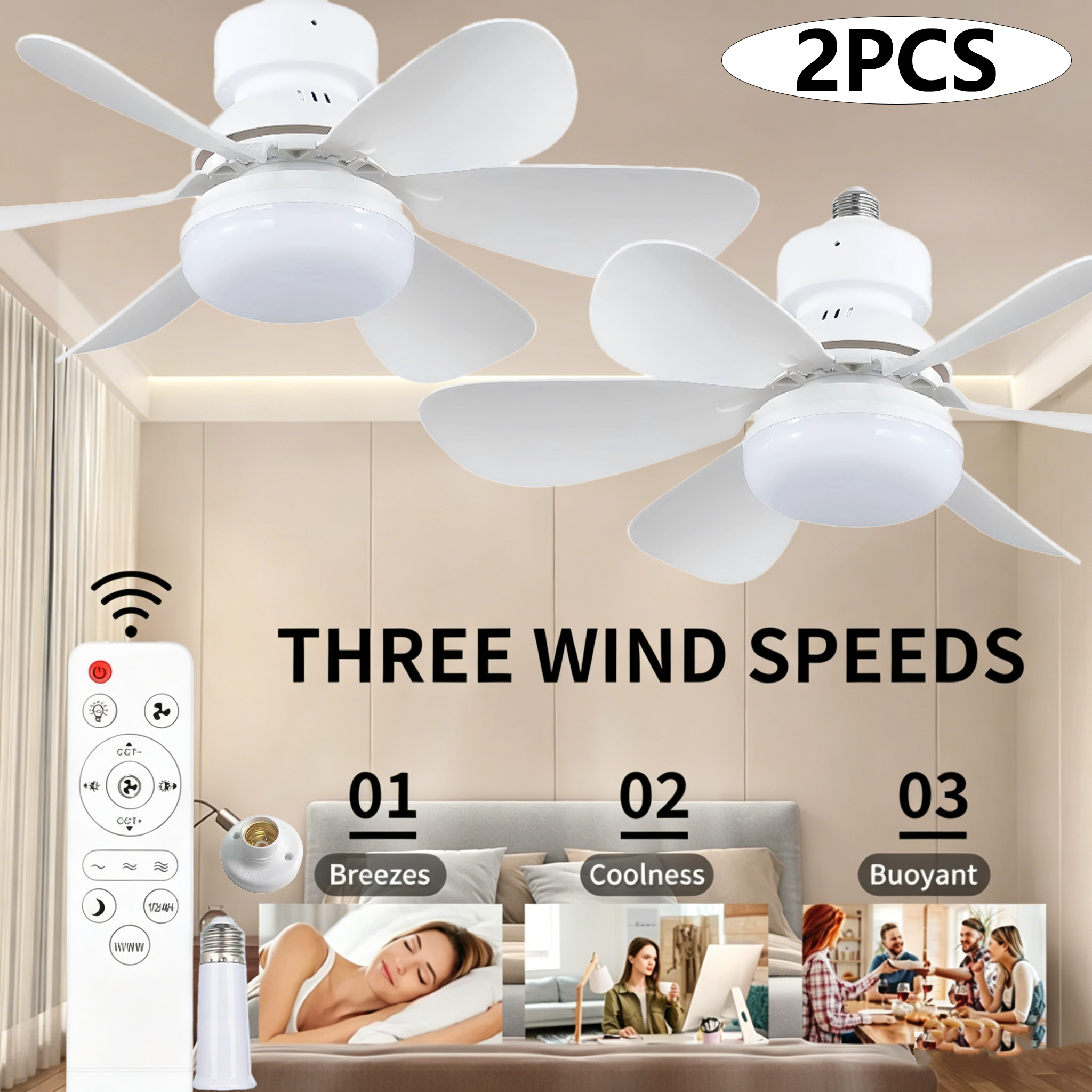 1PC/2PCS LED Ceiling Fan Light – Ceiling Fan Mount recenzja i cena