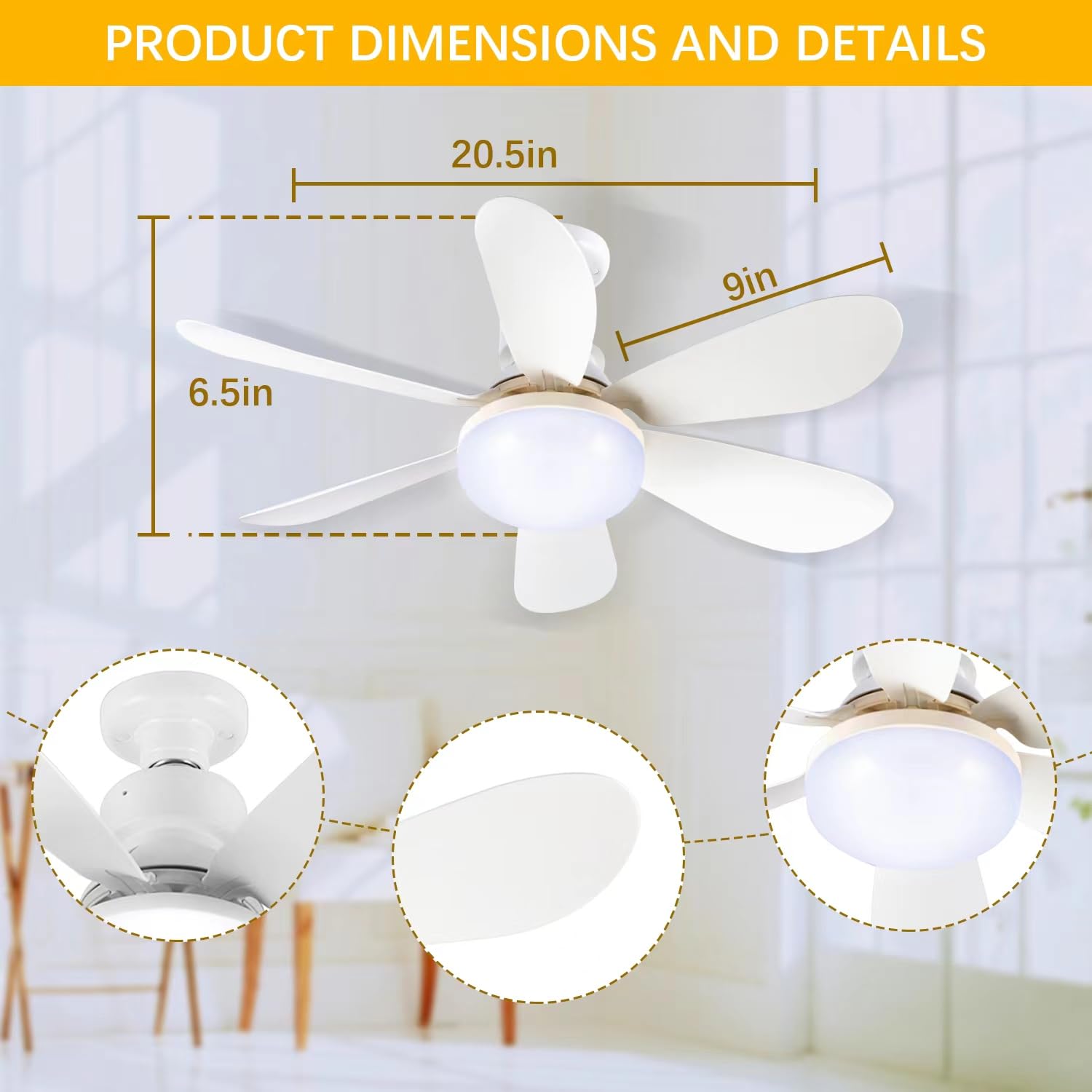 1PC/2PCS LED Ceiling Fan Light – Ceiling Fan Mount recenzja i cena