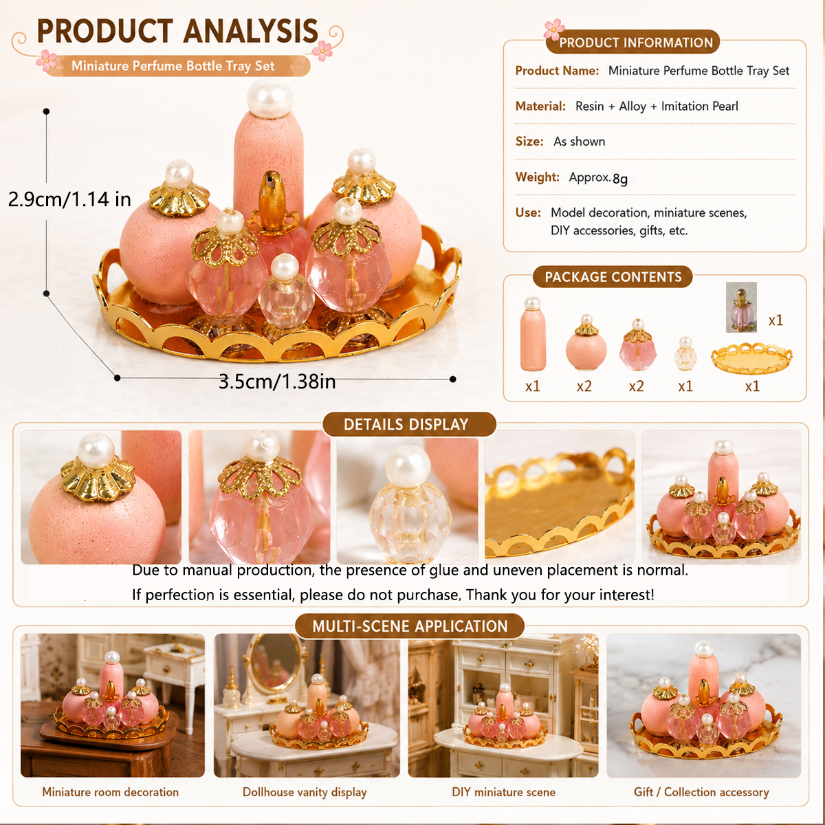 1:12 Dollhouse Miniature Perfu – Home Improvement Diy recenzja i cena